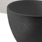 Fregadero cónico de encimera de arcilla refractaria torneada a mano - Orbite viadurini