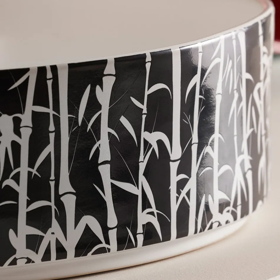 Lavabo sobre encimera para baño en gres porcelánico Made in Italy - Sobre viadurini