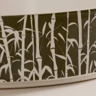 Lavabo sobre encimera para baño en gres porcelánico Made in Italy - Sobre viadurini