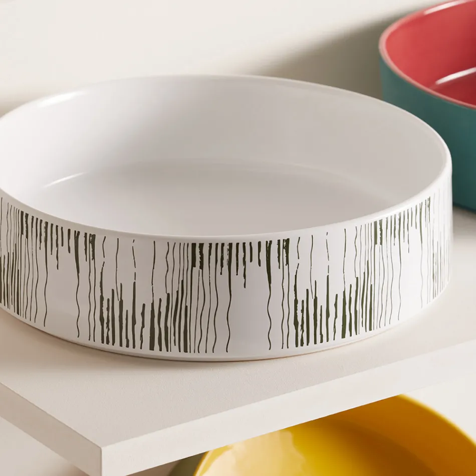 Lavabo sobre encimera para baño en gres porcelánico Made in Italy - Sobre viadurini