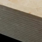 lavabo blanco en piedra natural, de una sola pieza, Zor viadurini