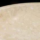 lavabo blanco en piedra natural Ziva, una pieza viadurini