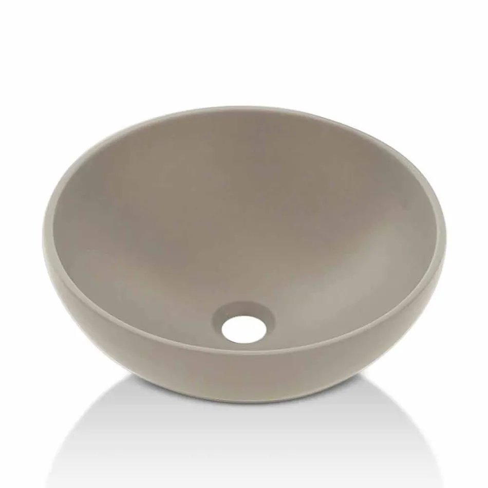 Lavabo sobre encimera de resina de diseño moderno hecho en Italia - Cavan viadurini