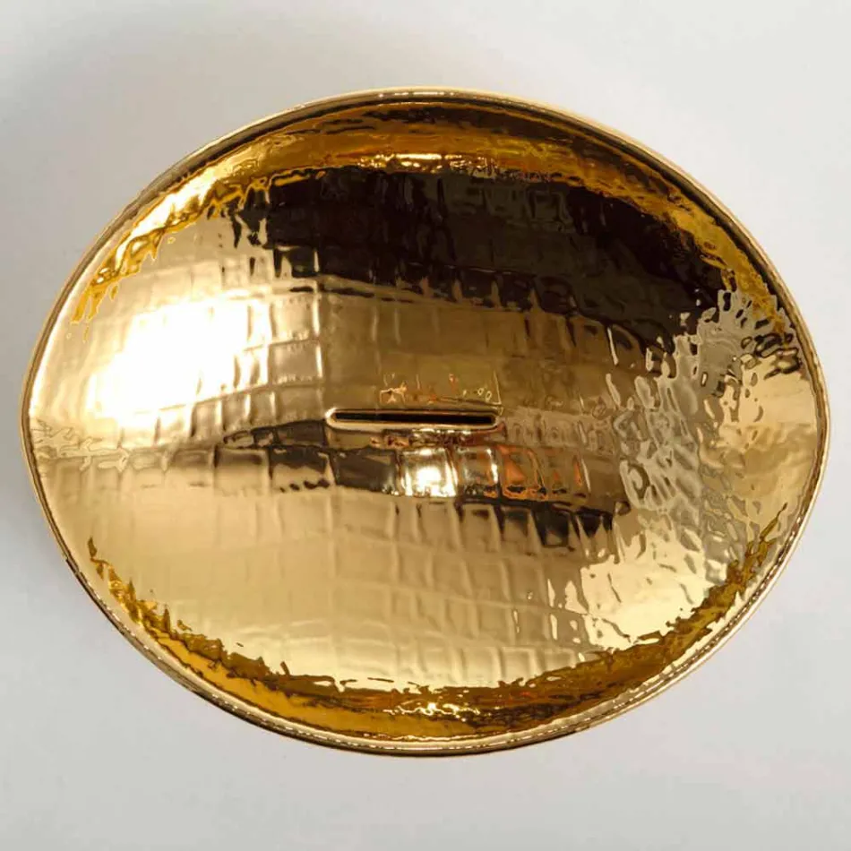 Lavabo sobre encimera de cerámica de diseño realizado en Italia Animals viadurini