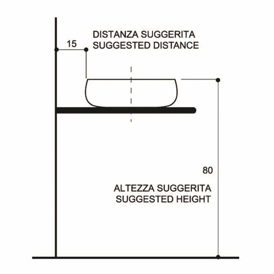 Lavabo sobre encimera de diseño raku oro hecho en Italia, Ramon viadurini