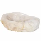 lavabo de cristal de cuarzo soporte de diseño Iva, hecho a mano viadurini