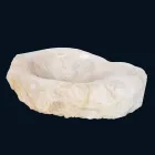 lavabo de cristal de cuarzo soporte de diseño Iva, hecho a mano viadurini