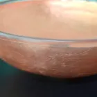 Lavabo sobre encimera de diseño en resina transparente y cobre - Salvatore viadurini