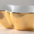 Lavabo de cerámica de diseño moderno hecho en cubo de Italia. viadurini