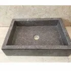 Lavabo de diseño de una pieza Jeff en piedra natural viadurini