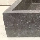 Lavabo de diseño de una pieza Jeff en piedra natural viadurini
