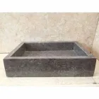 Lavabo de diseño de una pieza Jeff en piedra natural viadurini