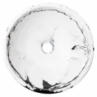 Lavabo sobre encimera de diseño redondo en resina, Bussoleno viadurini