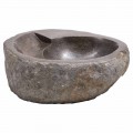 Lavabo de diseño moderno en piedra de río, Busca.