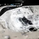 Lavabo sobre encimera hecho a mano en cristal Rocca di Rocca - Falvaterra viadurini