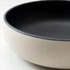 Lavabo de encimera de arcilla Raku clara u oscura torneada a mano - Prisma viadurini