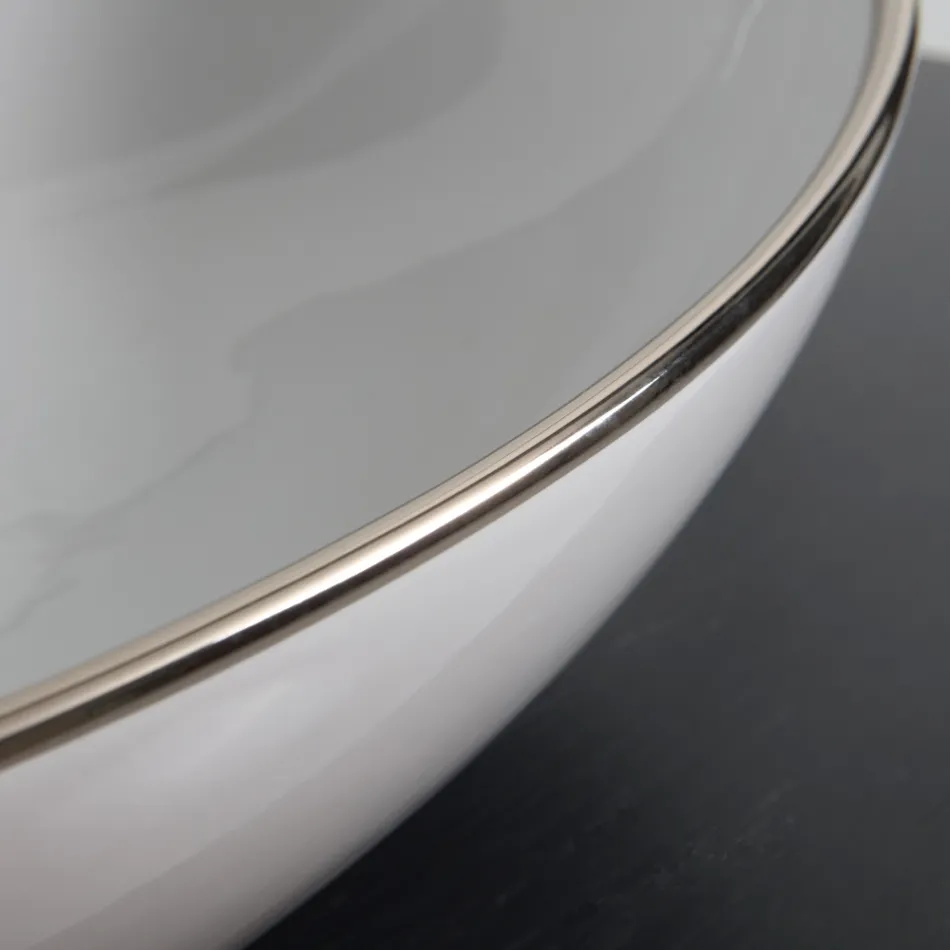 Lavabo sobre encimera de cerámica coloreada en diferentes acabados L 65 cm - Cube viadurini