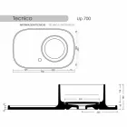 Lavabo de cerámica con un diseño moderno Marta viadurini