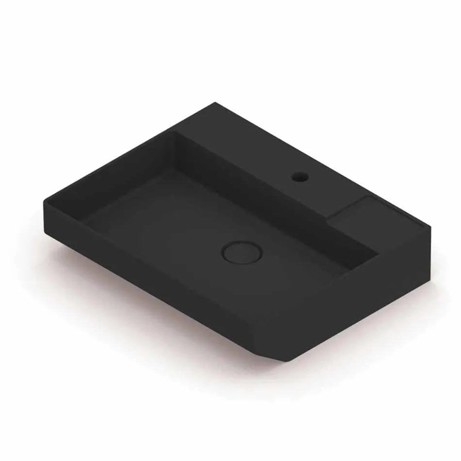 Lavabo sobre encimera de cerámica hecho en Italia, Viviano viadurini