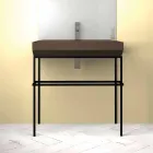 Lavabo sobre encimera de cerámica hecho en Italia, Viviano viadurini