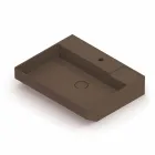 Lavabo sobre encimera de cerámica hecho en Italia, Viviano viadurini