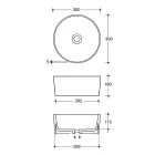 Lavabo sobre encimera de cerámica en diferentes acabados Made in Italy - Balls viadurini