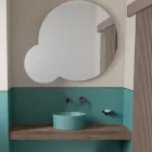 Lavabo sobre encimera de cerámica en diferentes acabados Made in Italy - Balls viadurini