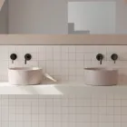 Lavabo sobre encimera de cerámica en diferentes acabados Made in Italy - Balls viadurini
