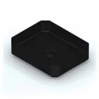 Lavabo de encimera de cerámica moderno hecho en Italia, Zulimo viadurini