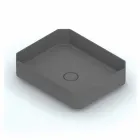 Lavabo de encimera de cerámica moderno hecho en Italia, Zulimo viadurini