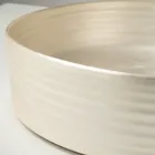 Fregadero de encimera en gres porcelánico plateado o blanco - Vibración viadurini