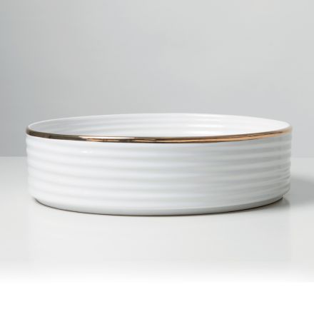 Fregadero de encimera de gres porcelánico con borde esmaltado - Vibración viadurini