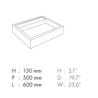 Lavabo sobre encimera de gres porcelánico efecto mármol Made in Italy - Cervia viadurini