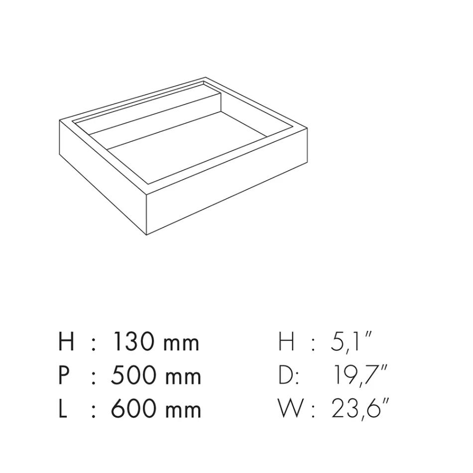 Lavabo sobre encimera de gres porcelánico efecto mármol Made in Italy - Cervia viadurini
