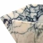 Lavabo sobre encimera en mármol Paonazzo Squared Design Made in Italy - Karpa viadurini
