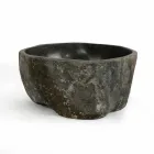 Lavabo sobre encimera en piedra natural de río Agra viadurini