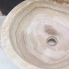 lavabo de piedra natural, de una sola pieza, Ana viadurini