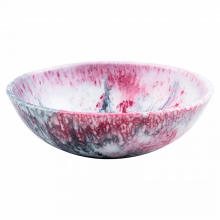 Lavabo sobre encimera moderno de resina de dos tonos - Dogliola viadurini