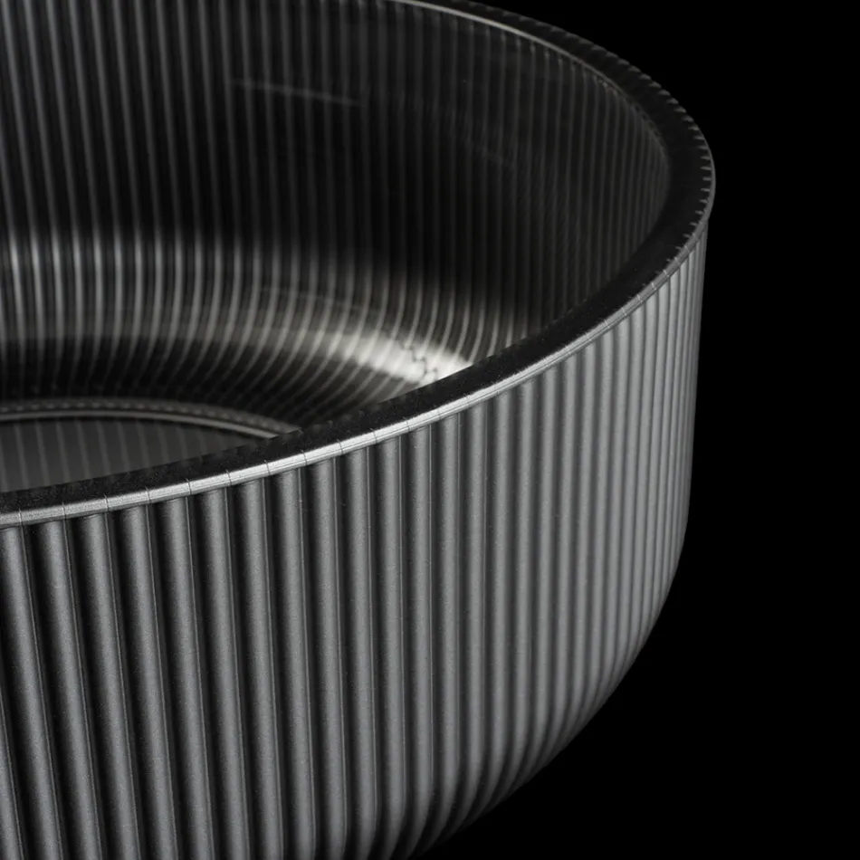 Lavabo de encimera de cristal veneciano resinado y pintado - Excelsior viadurini