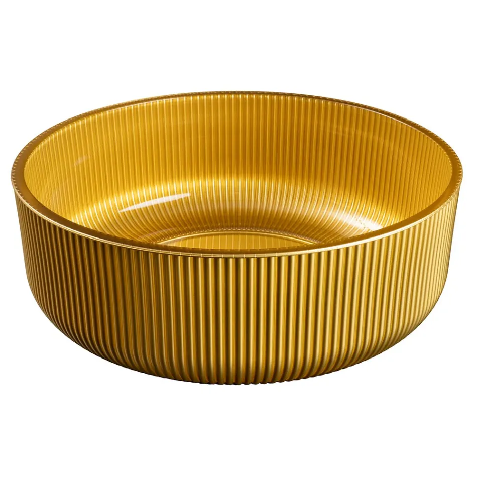 Lavabo de encimera de cristal veneciano resinado y pintado - Excelsior viadurini