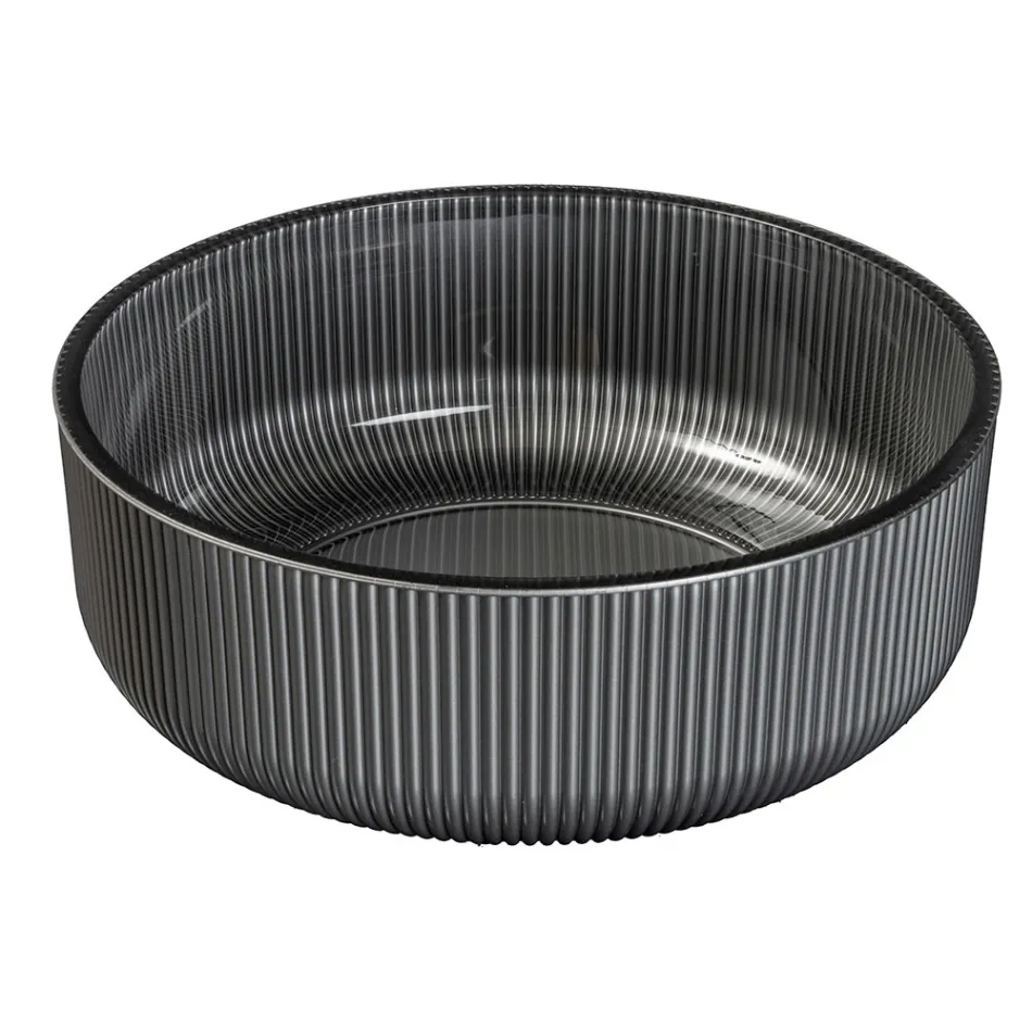 Lavabo de encimera de cristal veneciano resinado y pintado - Excelsior viadurini