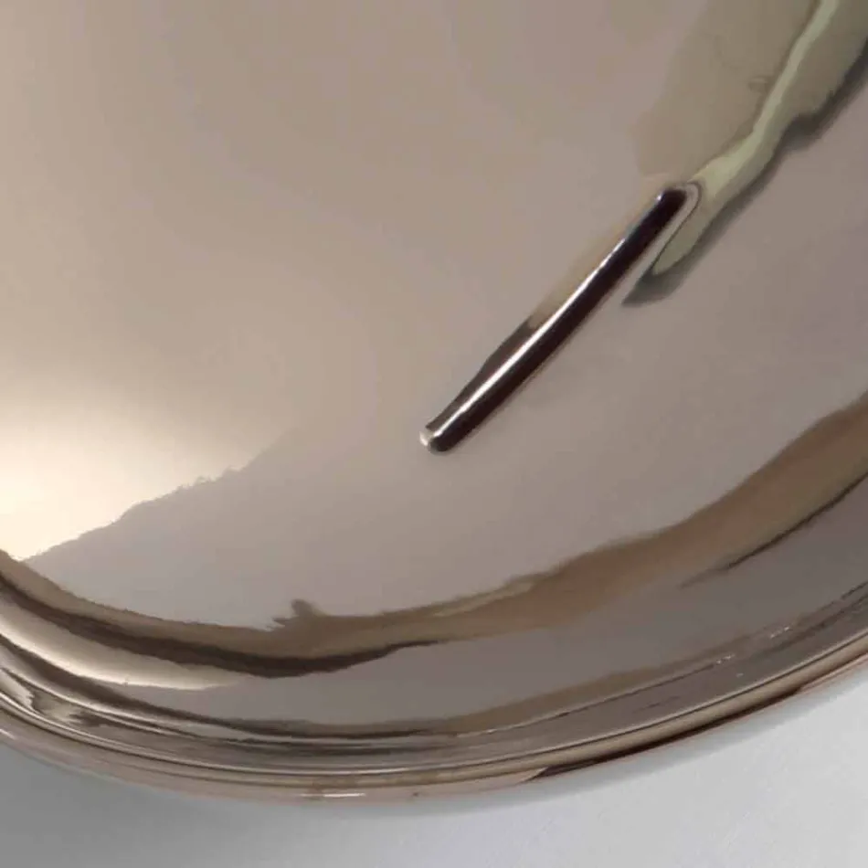 Lavabo sobre encimera de cerámica moderno hecho en Italia. viadurini