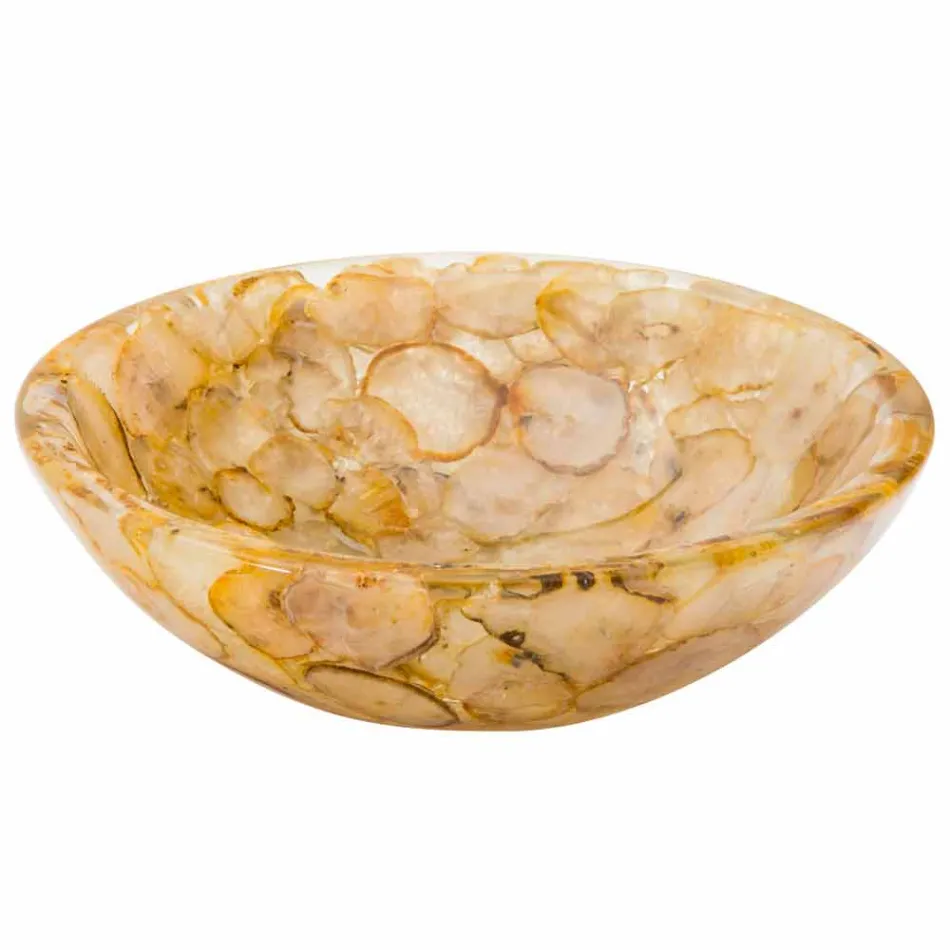 apoyo encimera moderna de resina artificial y piedra de ágata Petra viadurini