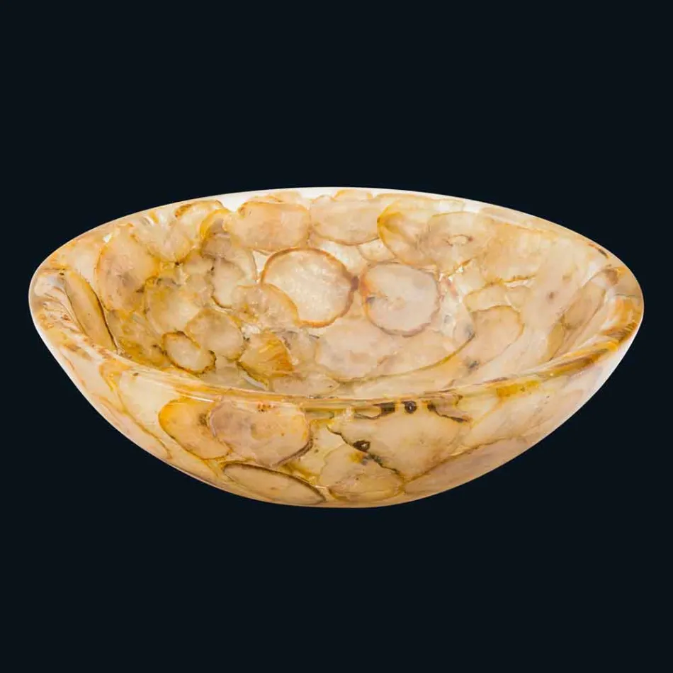 apoyo encimera moderna de resina artificial y piedra de ágata Petra viadurini