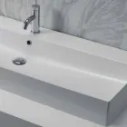 Lavamanos inclinado o de pared en cerámica de color o blanco Leivi viadurini