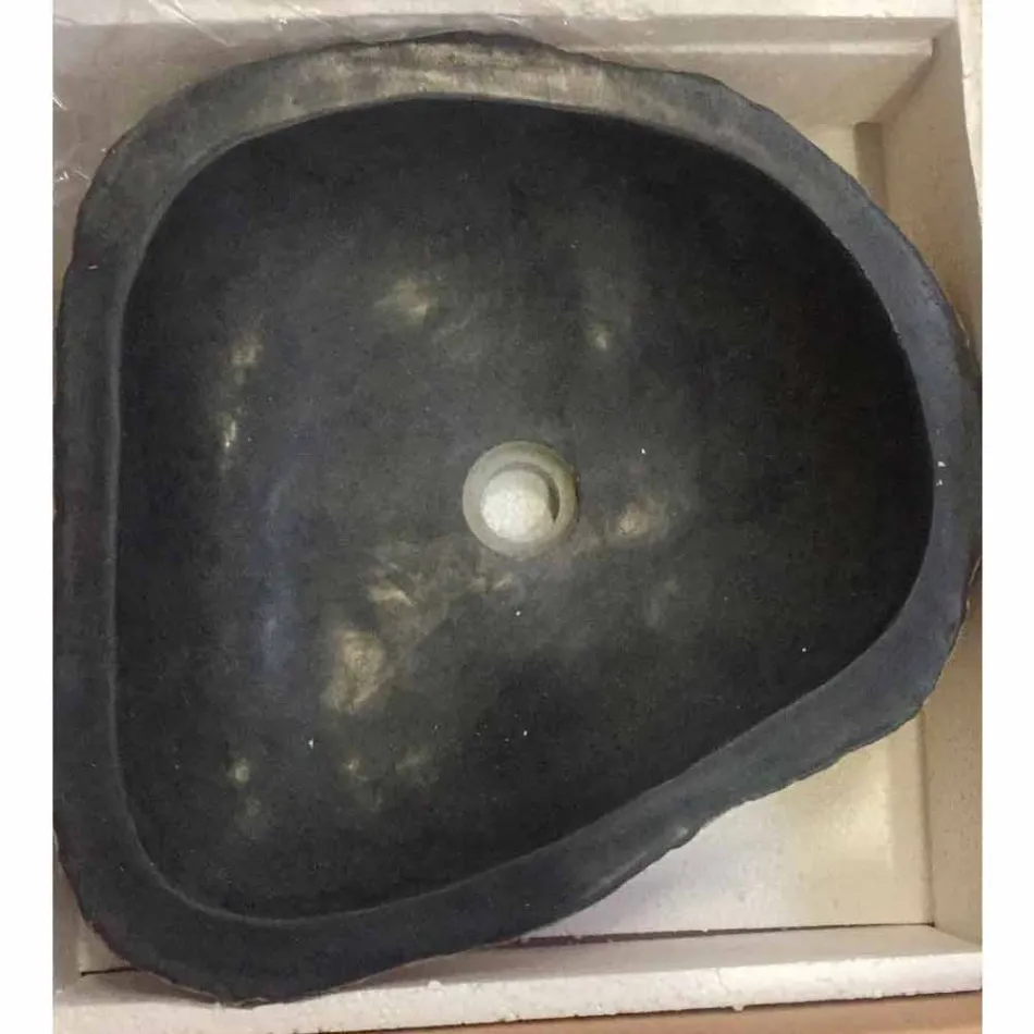 Encimera apoyo sola pieza en Hassan basalto viadurini