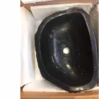 Encimera apoyo sola pieza en Hassan basalto viadurini