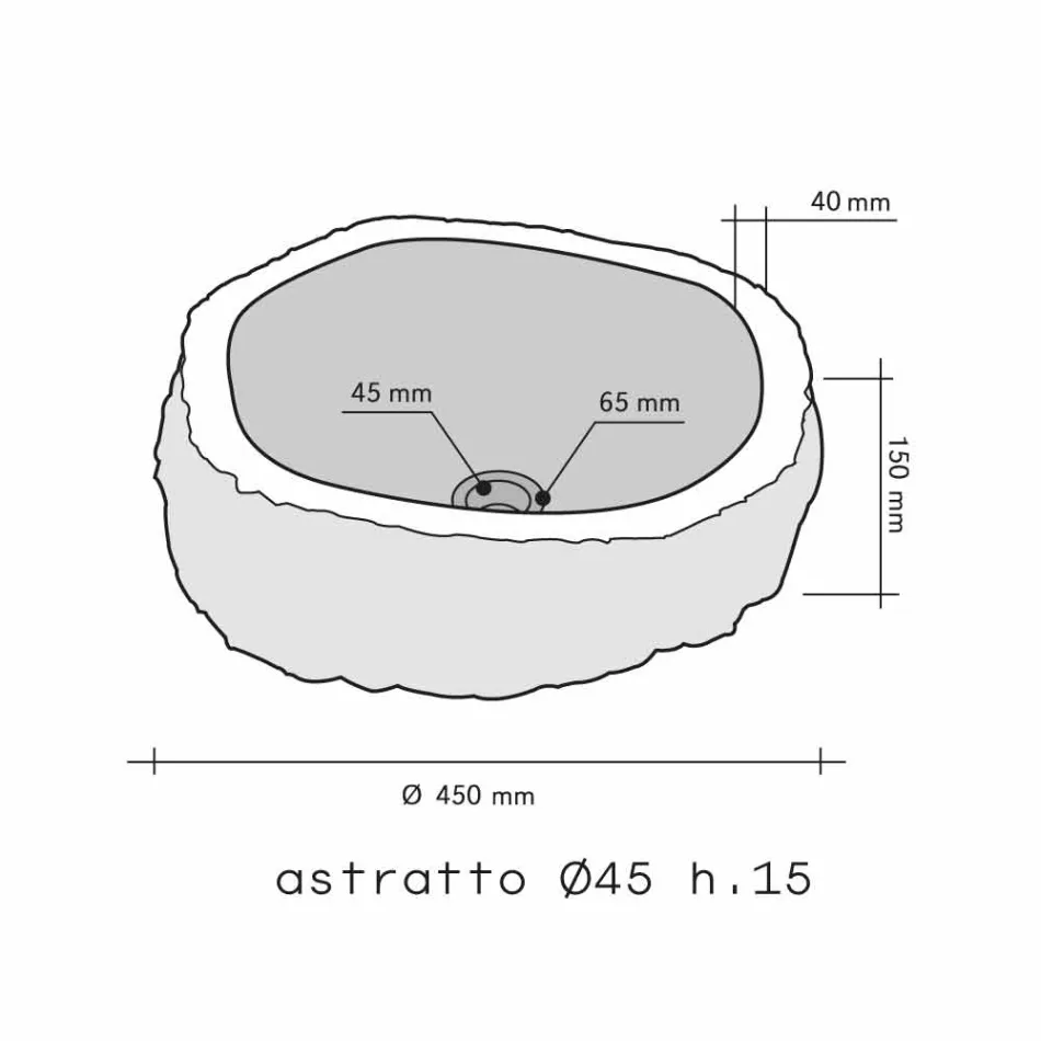 Encimera de mármol Soporte Pieza Beige Mumbai viadurini