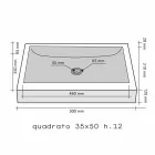 Soporte Cuadrado Encimera Piedra Natural Beige Yakarta viadurini