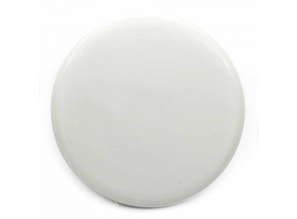 Lavabo sobre encimera rectangular de cerámica blanca o coloreada - Malvina viadurini